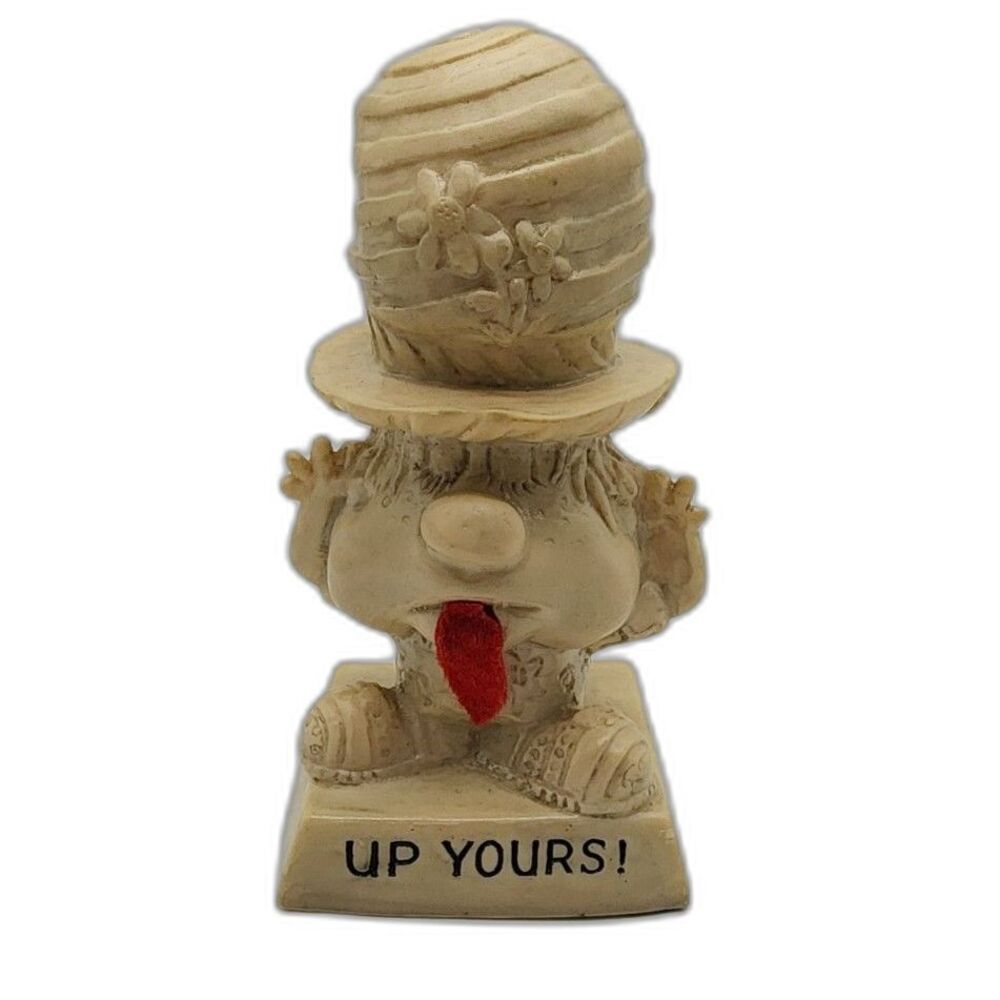 Vintage 1970 Russ Berrie & Co. "Up Yours" Unbreakable Collectible Figurine